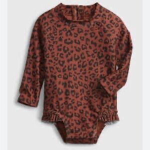 Gap baby Leapord print swim one piece 6/12m